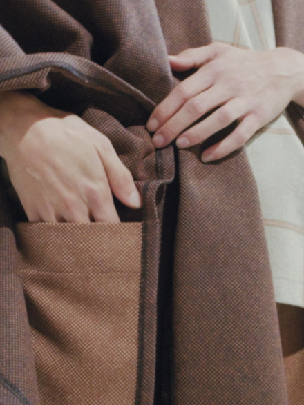 Martin is wearing a Le Panache Paris© clothing made in France with Gabriel © fabric 100% recyclable polyester