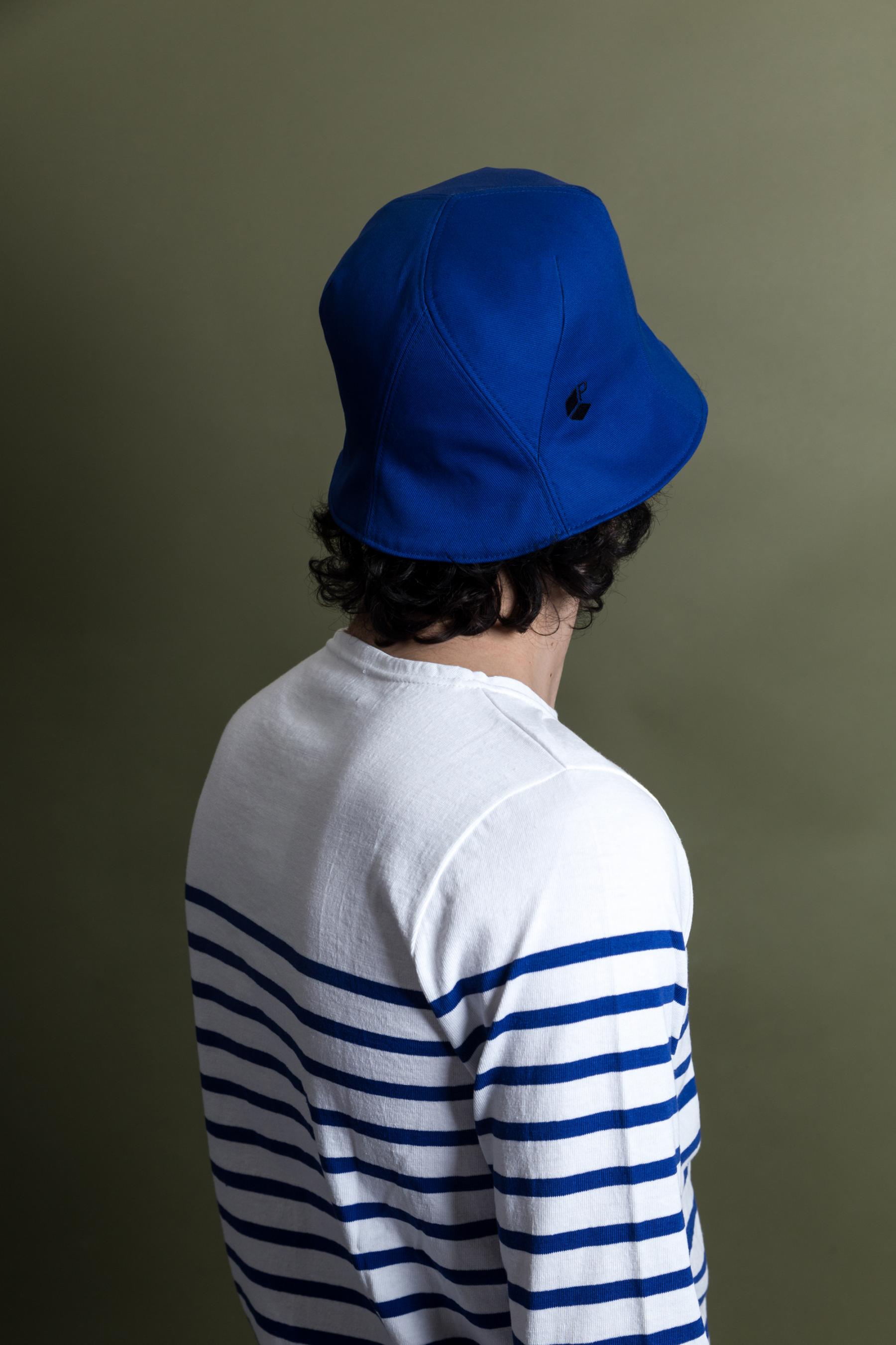 french blue bucket hat